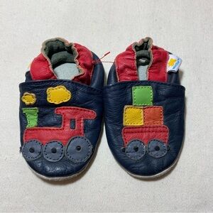 Colorful Train Design Baby Shoes